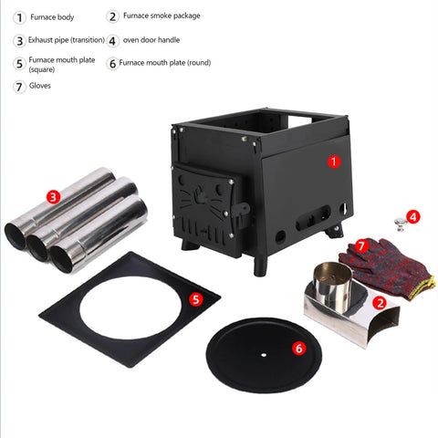 Portable Folding Camping Wood Stove